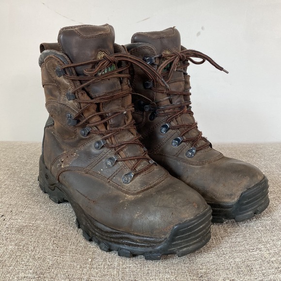 Rocky Mens Thinsulate 600 Gram‎ Work Boots Size 9W Leather Hunting Waterproof